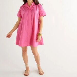 Caryn lawn Margot bright pink dress